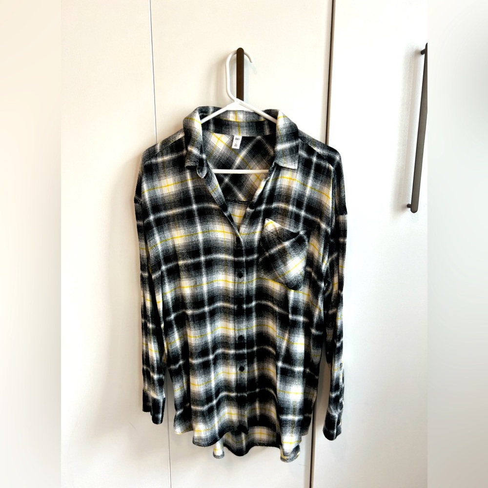 BP Flannel Boyfriend Plaid Shirt